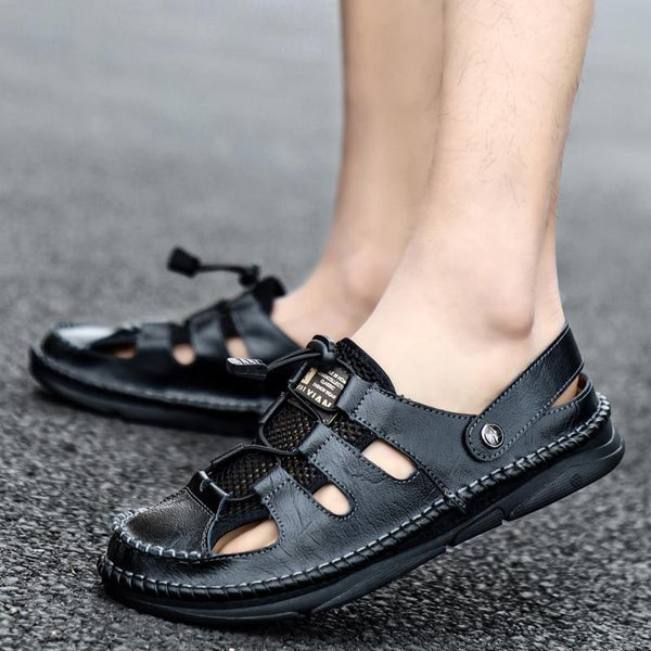 Kaegreel Men's Summer Outdoor Beach Flip Flop Flats Sandals Shoes