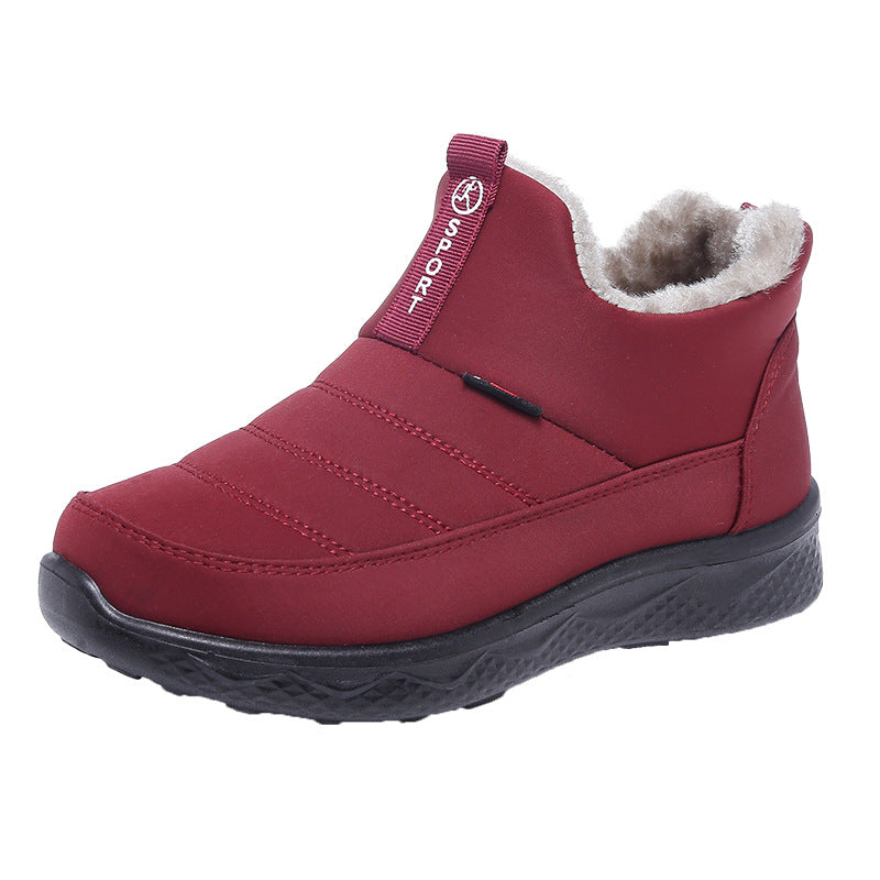 Kaegreel Women's Plush Outdoor Waterproof Slip On Snow Boots Winter ...