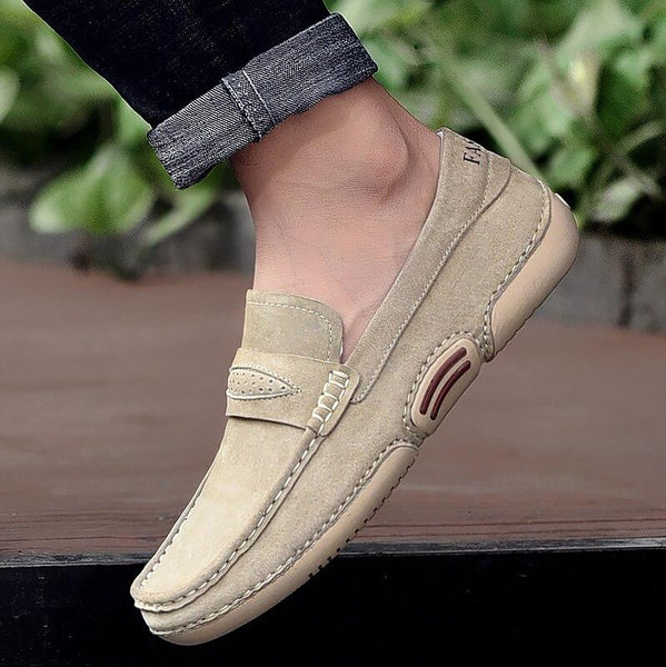 Men's Loafers Luxury Brand Italian Designer Men's Casual Shoes Comfortable Slip-On Moccasins Men's Real Leather Driving Shoes