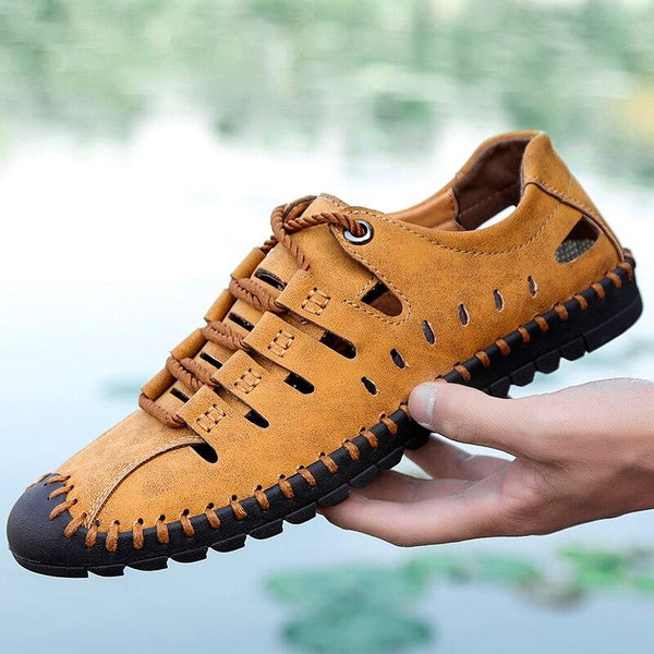 Men casual shoes sandals handmade breathable men shoes luxury brand leather men loafers moccasins