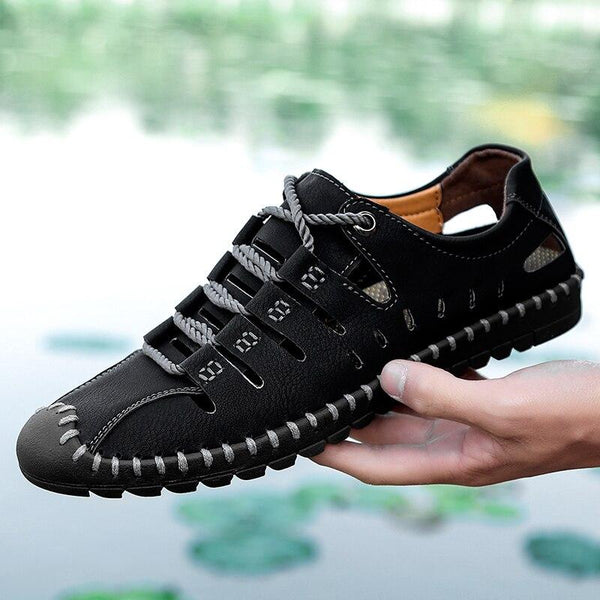 Men casual shoes sandals handmade breathable men shoes luxury brand leather men loafers moccasins
