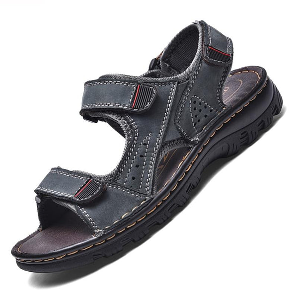 Men's Sandals Outdoor Genuine Leather Breathable Men's Sandals Leather Handmade Men's Beach Sandals