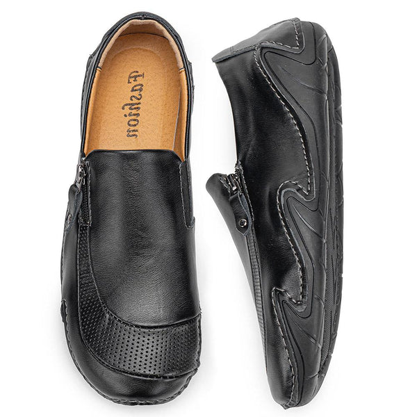 Men's Genuine Leather Breathable Non-Slip Comfortable Soft Sole Casual Business Shoes
