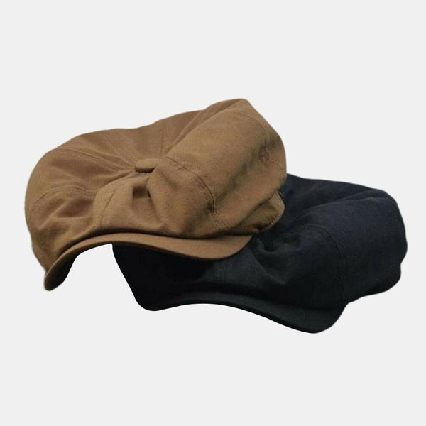 Mens Men Vintage Painter Beret Hats Summer Octagonal Newsboy Cap Cabbie Ivy Flat Hat