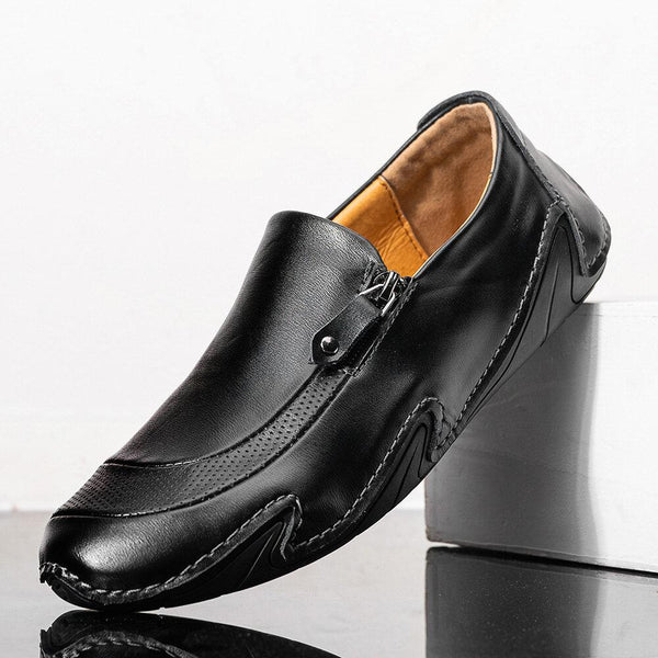 Men's Genuine Leather Breathable Non-Slip Comfortable Soft Sole Casual Business Shoes