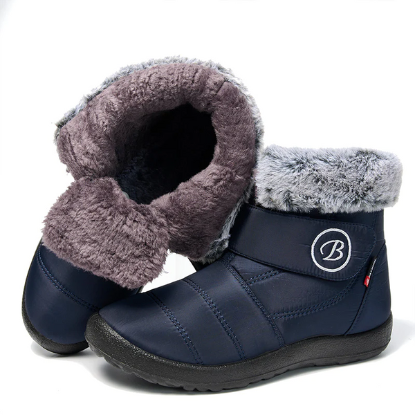 Women's Snow Boots Winter Shoes with Fur Lined Warm Slip-On Boots for Women Waterproof Booties Comfortable Outdoor Anti-Slip Shoes