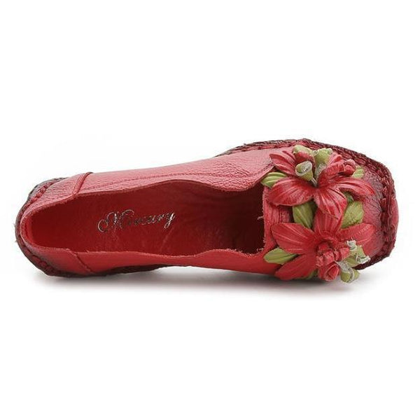 kaegreel boat shoes 108582 red