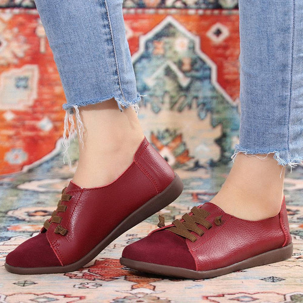 kaegreel boat shoes 140453 red