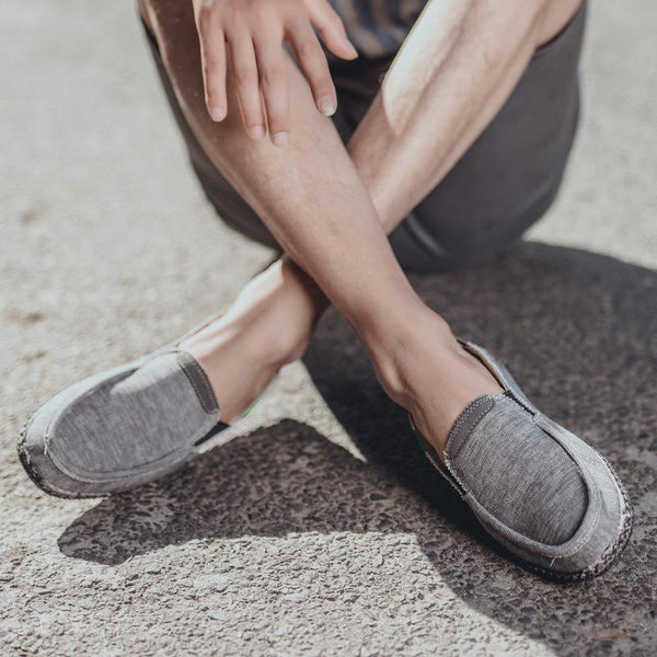 kaegreel boat shoes 31291 gray