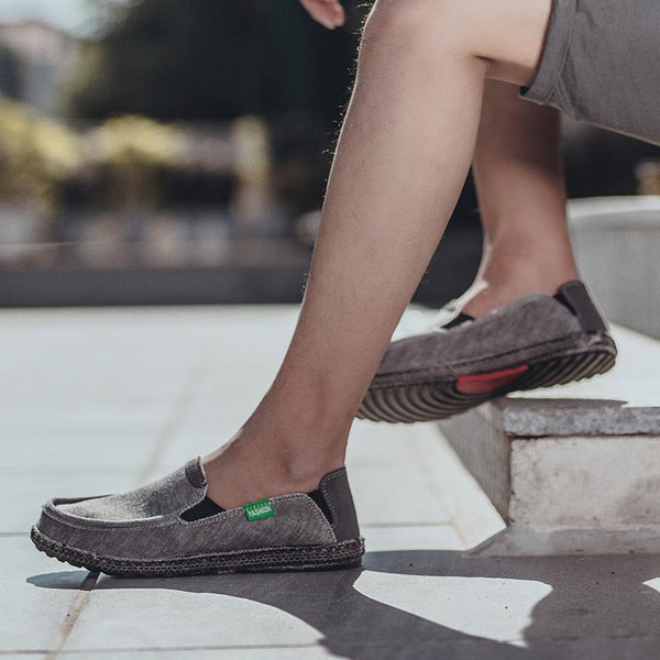 kaegreel boat shoes 31291 gray