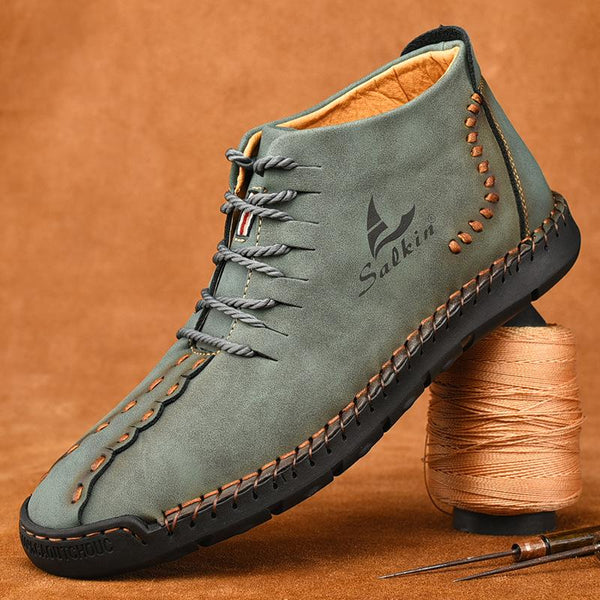 kaegreel handmade leather shoes boots 31171 green