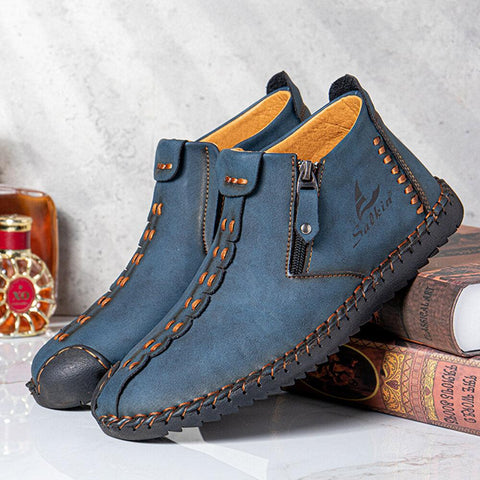 kaegreel handmade leather shoes boots 31319 blue