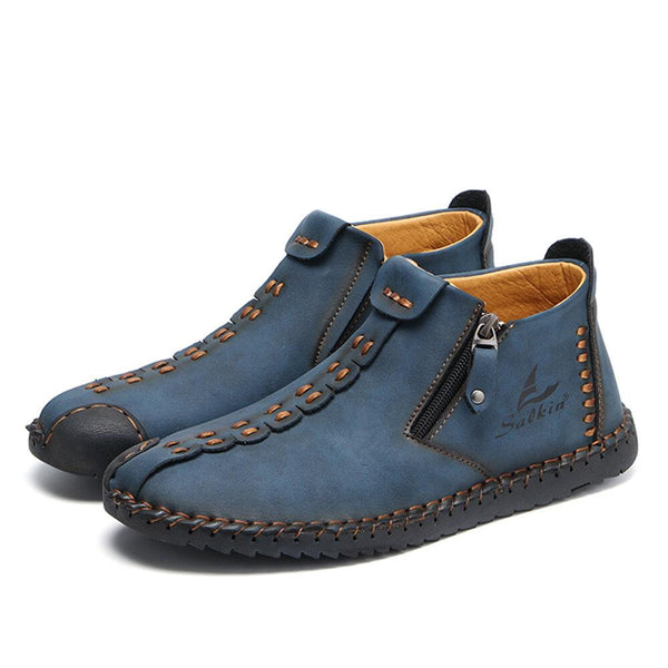 kaegreel handmade leather shoes boots 31319 blue