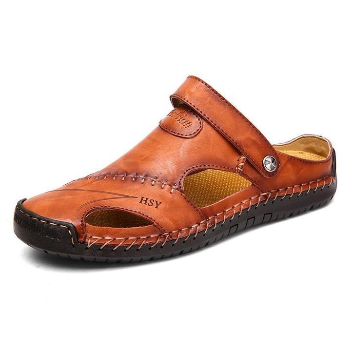 kaegreel handmade leather shoes sandals slippers 31140 red brown
