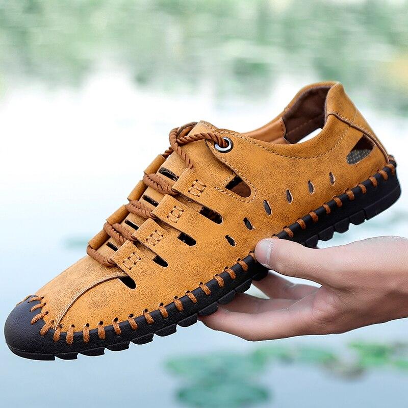 kaegreel handmade leather shoes sandals slippers 31295 brown
