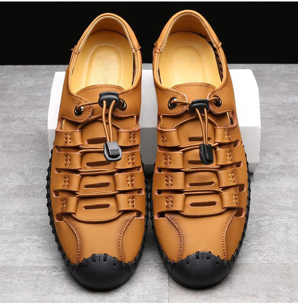 kaegreel handmade leather shoes sandals slippers 31349 brown