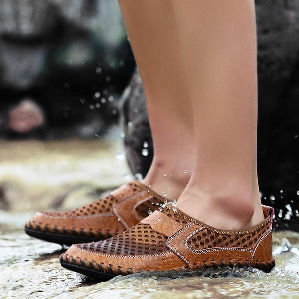 kaegreel handmade leather shoes water shoes 114139 brown
