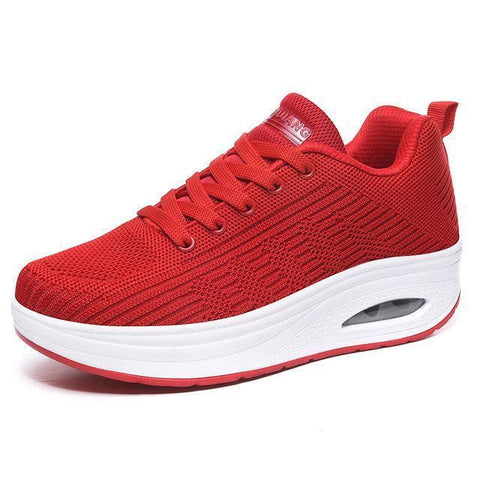 kaegreel knit shoes 140281 red