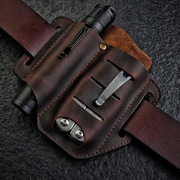 kaegreel leather belt multitool cases 31162 coffee