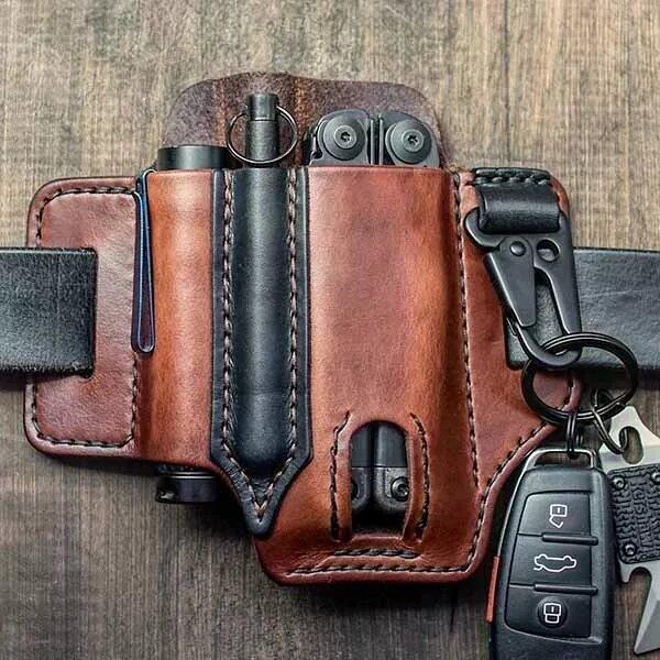 kaegreel leather belt multitool cases 31225 brown