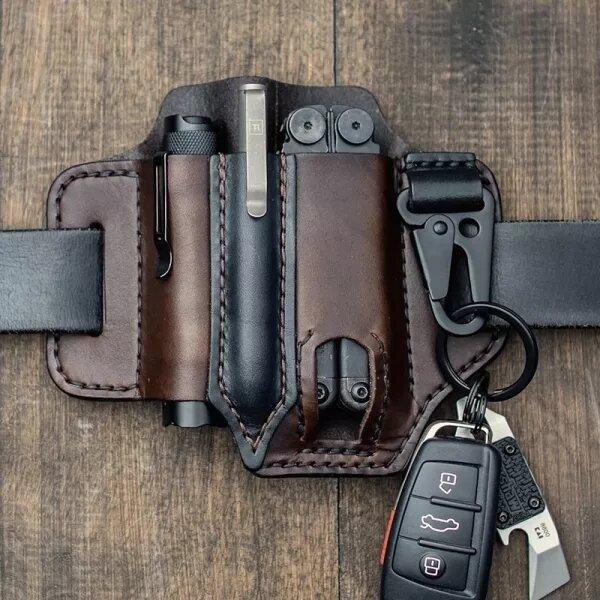kaegreel leather belt multitool cases 31225 coffee