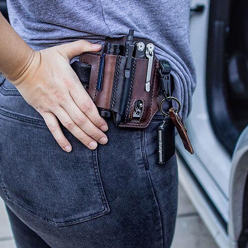 kaegreel leather belt multitool cases 31225 coffee