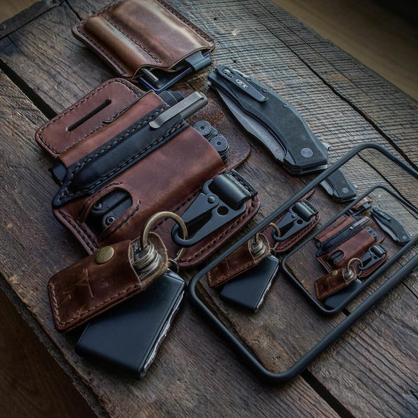 kaegreel leather belt multitool cases 31225 coffee