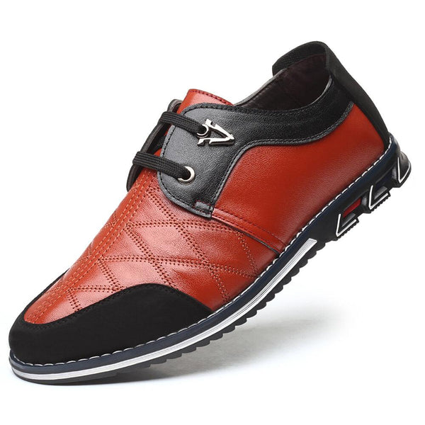 kaegreel leather business dress shoes 31157 orange