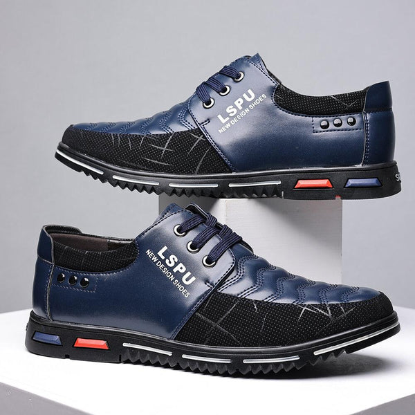kaegreel leather business dress shoes 31336 blue