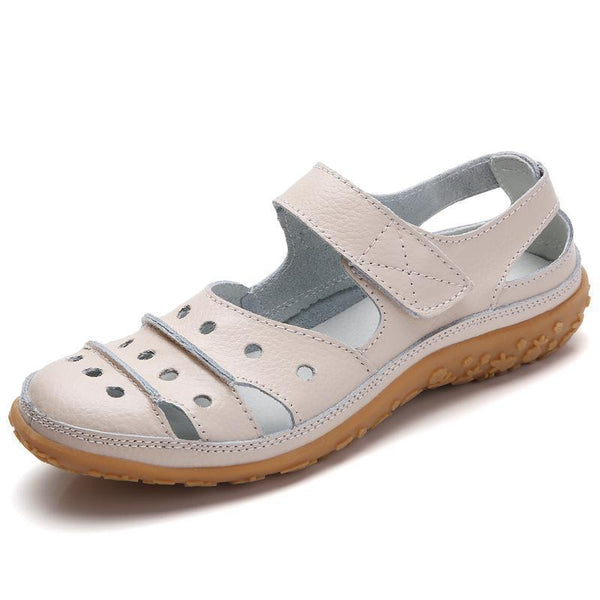 kaegreel leather sandals slippers 134073 beige
