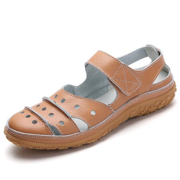 kaegreel leather sandals slippers 134073 camel
