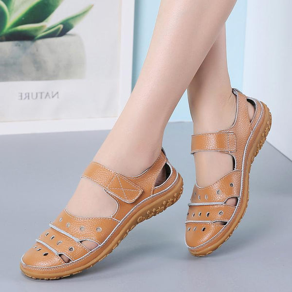 kaegreel leather sandals slippers 134073 camel