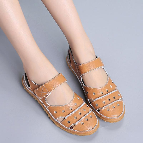 kaegreel leather sandals slippers 134073 camel