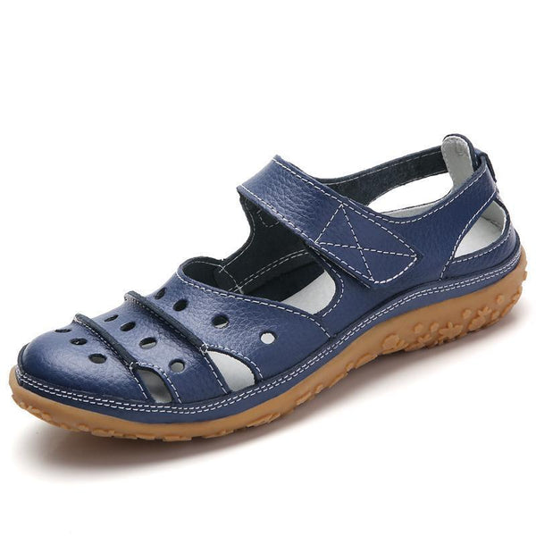 kaegreel leather sandals slippers 134073 dark blue
