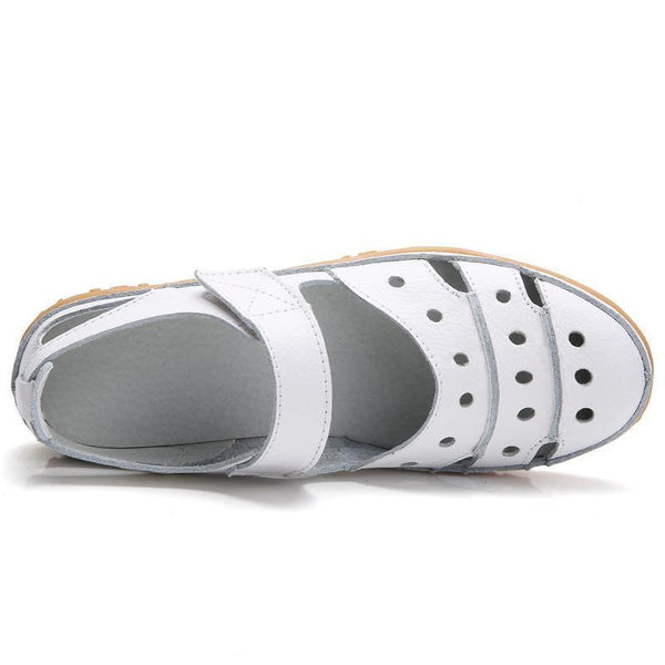 kaegreel leather sandals slippers 134073 white