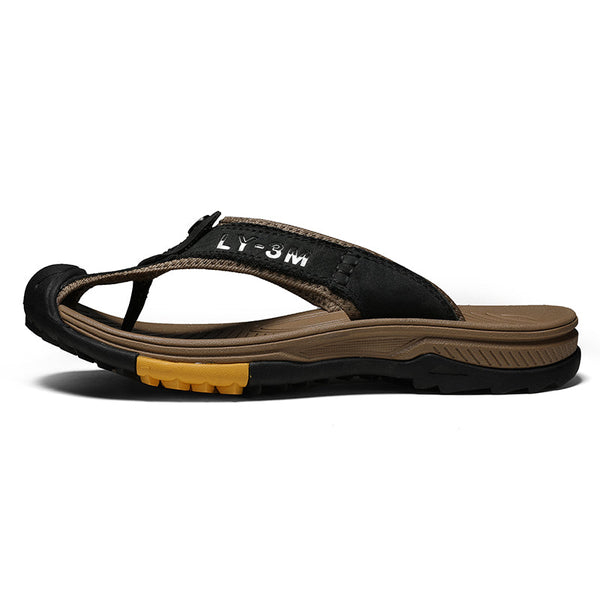 kaegreel leather sandals slippers 31404 black