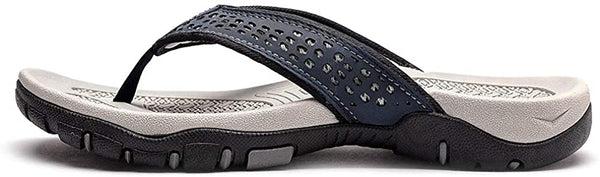 kaegreel leather sandals slippers 31405 blue1