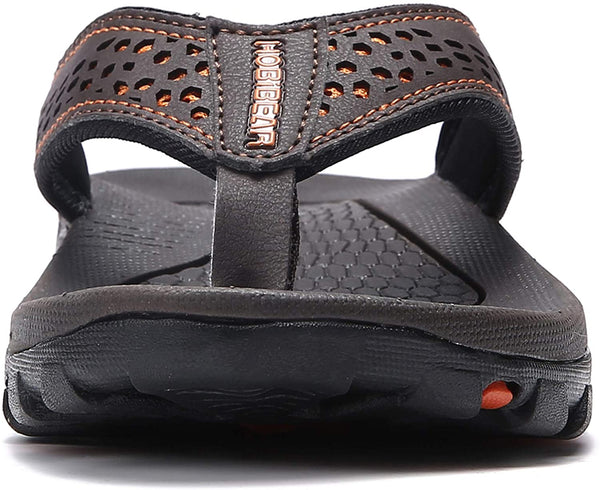 kaegreel eather sandals slippers 31405 brown1