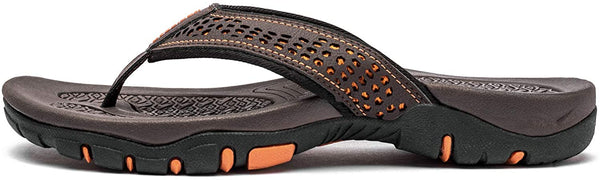kaegreel eather sandals slippers 31405 brown1
