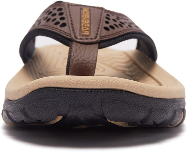 kaegreel leather sandals slippers 31405 brown2
