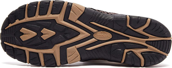 kaegreel leather sandals slippers 31405 brown2