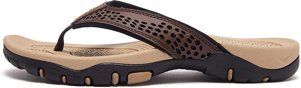 kaegreel leather sandals slippers 31405 brown2