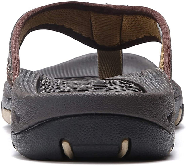 kaegreel leather sandals slippers 31405 brown3