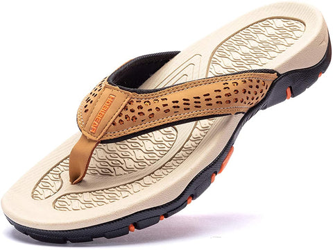 kaegreel leather sandals slippers 31405 khaki