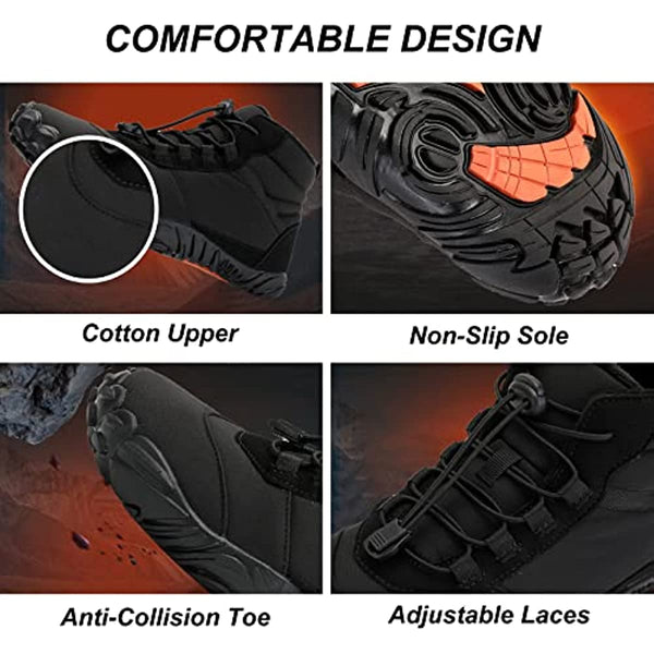 kaegreel winter barefoot shoes snow boots 31426 black 