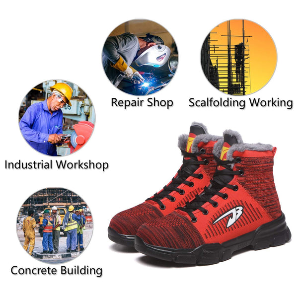 kaegreel work shoes 31158 winter red