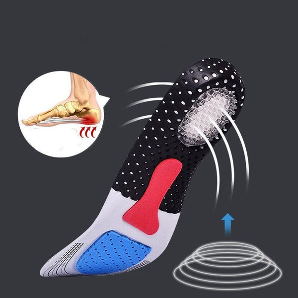 Can cut elastic breathable deodorant shock absorption thickened honeycomb mesh insole